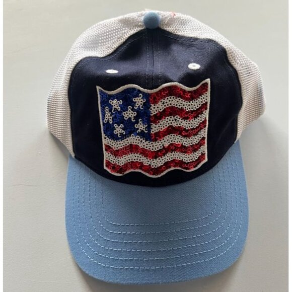 Cat & Jack Kids' Sequin Patch Americana Trucker Hat - Picture 2 of 5